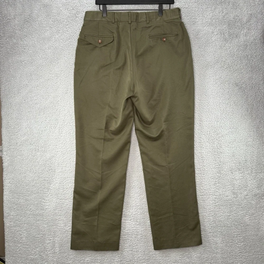 Vintage Orvis Melton Cloth Pants Size 34x32 Dark Green Made in USA‎ Pockets